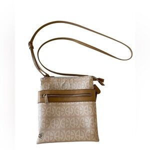 Giani Bernini Block Signature Stylish Tan Crossbody Bag